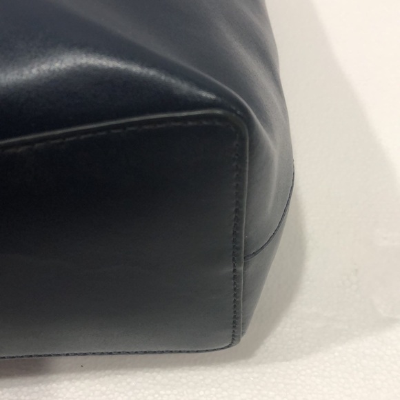 Kate Spade Navy Blue Leather Tote EUC - Picture 9 of 13